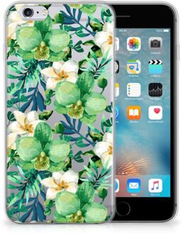 B2Ctelecom iPhone 6s Hoesje Orchidee Groen