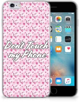 B2Ctelecom iPhone 6s Siliconen cover Flowers Pink DTMP