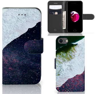 B2Ctelecom iPhone 7 | 8 Book Case Hoesje Design Sea in Space