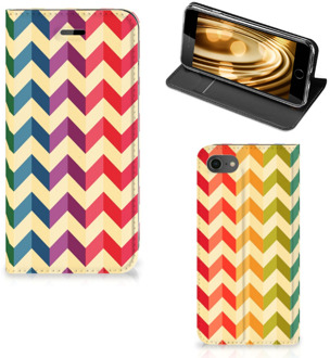 B2Ctelecom iPhone 7 | 8 Hoesje Standcase Zigzag Color