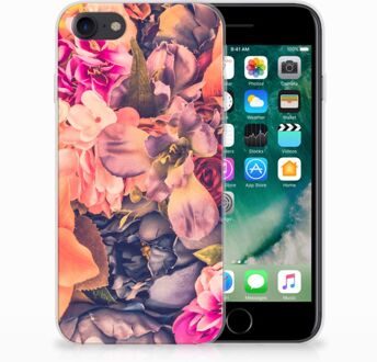 B2Ctelecom iPhone 7 | 8 Siliconen Case Bosje Bloemen