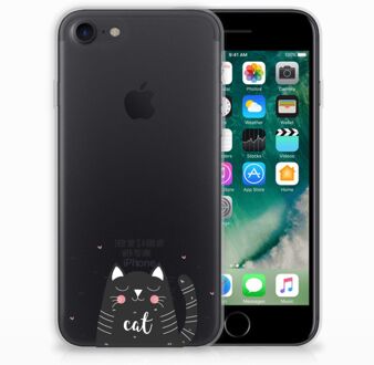 B2Ctelecom iPhone 7 | 8 Siliconen Case Cat Good Day