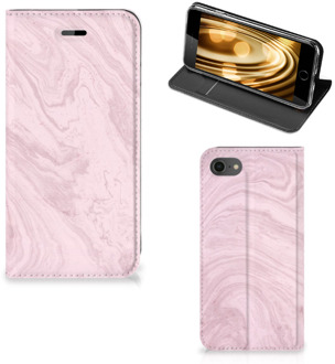 B2Ctelecom iPhone 7 | 8 Standcase Hoesje Marble Pink