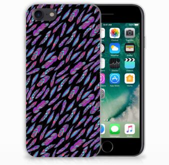 B2Ctelecom iPhone 7 | 8 TPU case Feathers Color