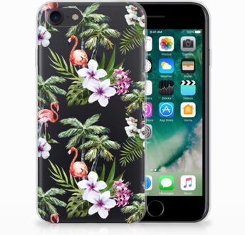 B2Ctelecom iPhone 7 | 8 TPU case Flamingo Palms