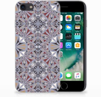 B2Ctelecom iPhone 7 | 8 TPU case Flower Tiles