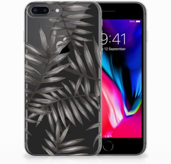 B2Ctelecom iPhone 7 Plus | 8 Plus Backcase Bumper Hoesje Leaves Grey