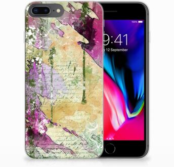 B2Ctelecom iPhone 7 Plus | 8 Plus Backcase Bumper Hoesje Letter Painting