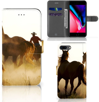 B2Ctelecom iPhone 7 Plus | 8 Plus Bookcase Hoesje Cowboy