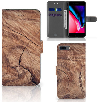 B2Ctelecom iPhone 7 Plus | 8 Plus Bookcase Hoesje Tree Trunk