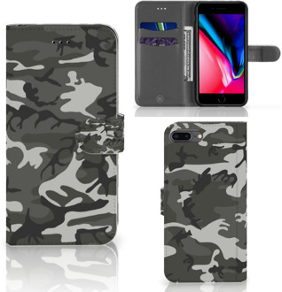 B2Ctelecom iPhone 7 Plus | 8 Plus Flipcase Hoesje Army Light