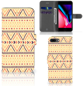 B2Ctelecom iPhone 7 Plus | 8 Plus Flipcase Hoesje Aztec Yellow