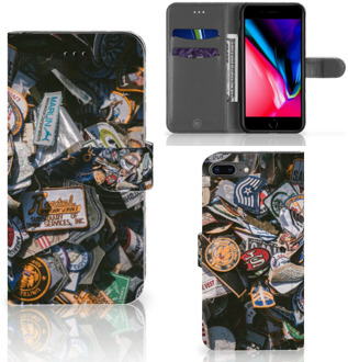 B2Ctelecom iPhone 7 Plus | 8 Plus Flipcase Hoesje Badges