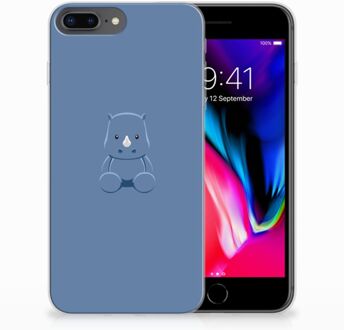 B2Ctelecom iPhone 7 Plus | 8 Plus Siliconen Backcover Hoesje Baby Rhino