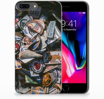 B2Ctelecom iPhone 7 Plus | 8 Plus Siliconen Backcover Hoesje Badges