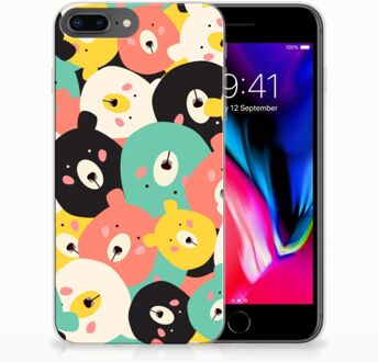 B2Ctelecom iPhone 7 Plus | 8 Plus Siliconen Backcover Hoesje Bears