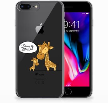 B2Ctelecom iPhone 7 Plus | 8 Plus Siliconen Bumper Hoesje Giraffe