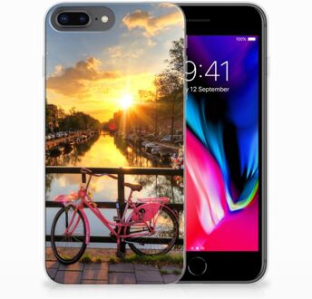 B2Ctelecom iPhone 7 Plus | 8 Plus TPU Backcover Hoesje Amsterdamse Grachten