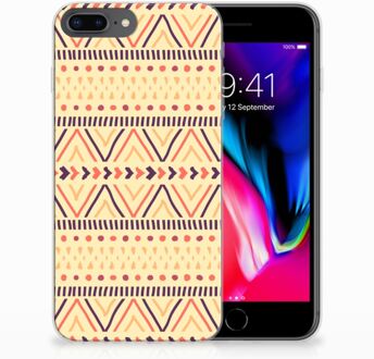 B2Ctelecom iPhone 7 Plus | 8 Plus TPU Backcover Hoesje Aztec Yellow