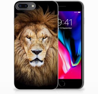 B2Ctelecom iPhone 7 Plus | 8 Plus TPU Hoesje Design Leeuw