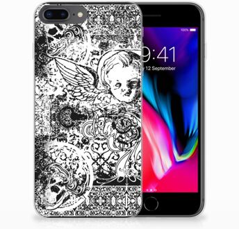 B2Ctelecom iPhone 7 Plus | 8 Plus TPU Hoesje Design Skulls Angel