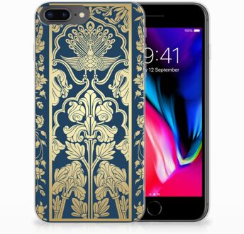 B2Ctelecom iPhone 7 Plus | 8 Plus TPU Hoesje Golden Flowers