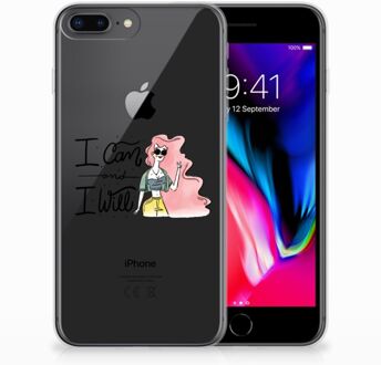 B2Ctelecom iPhone 7 Plus | 8 Plus TPU Hoesje i Can