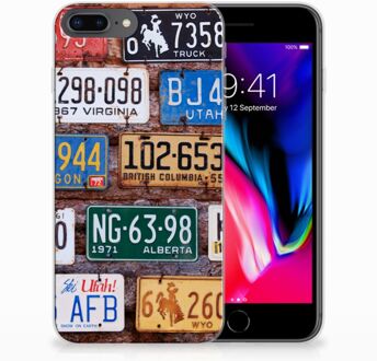 B2Ctelecom iPhone 7 Plus | 8 Plus TPU Hoesje Kentekenplaten