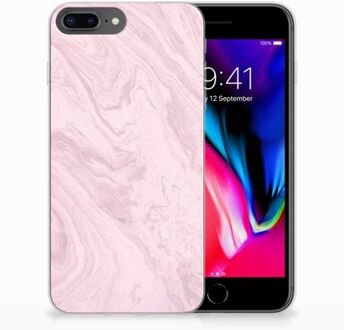 B2Ctelecom iPhone 7 Plus | 8 Plus TPU Hoesje Marble Pink