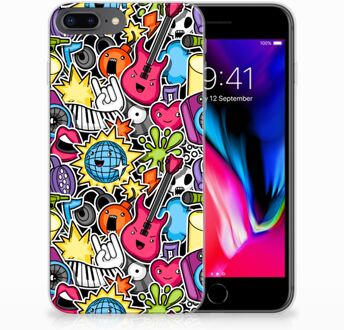 B2Ctelecom iPhone 7 Plus | 8 Plus TPU Hoesje Punk Rock