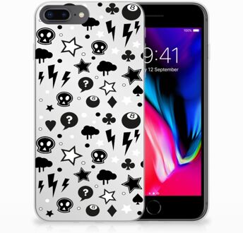 B2Ctelecom iPhone 7 Plus | 8 Plus TPU Hoesje Silver Punk