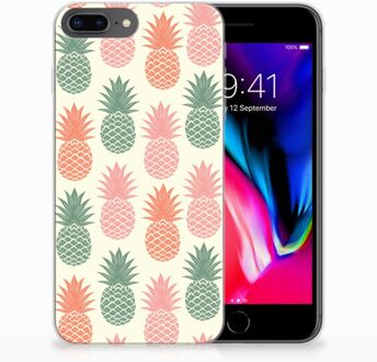 B2Ctelecom iPhone 7 Plus | 8 Plus TPU Siliconen Hoesje Design Ananas