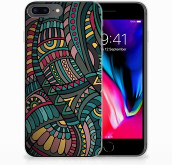 B2Ctelecom iPhone 7 Plus | 8 Plus TPU Siliconen Hoesje Design Aztec