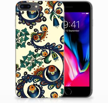 B2Ctelecom iPhone 7 Plus | 8 Plus TPU Siliconen Hoesje Design Barok Flower