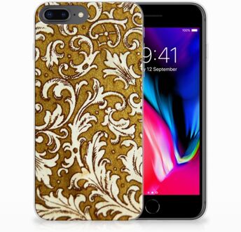 B2Ctelecom iPhone 7 Plus | 8 Plus TPU Siliconen Hoesje Design Barok Goud