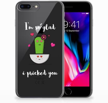 B2Ctelecom iPhone 7 Plus | 8 Plus TPU Siliconen Hoesje Design Cactus Glad