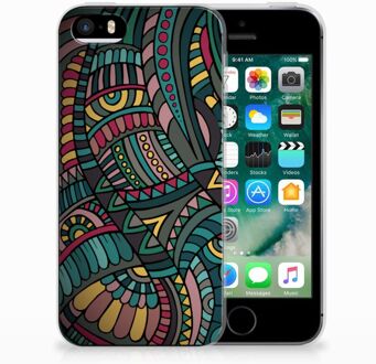 B2Ctelecom iPhone SE | 5S TPU Hoesje Design Aztec