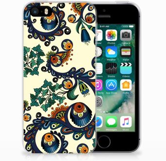 B2Ctelecom iPhone SE | 5S TPU Hoesje Design Barok Flower