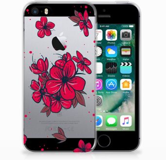 B2Ctelecom iPhone SE | 5S TPU Hoesje Design Blossom Red