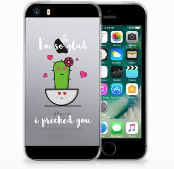 B2Ctelecom iPhone SE | 5S TPU Hoesje Design Cactus Glad