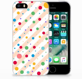 B2Ctelecom iPhone SE | 5S TPU Hoesje Design Dots