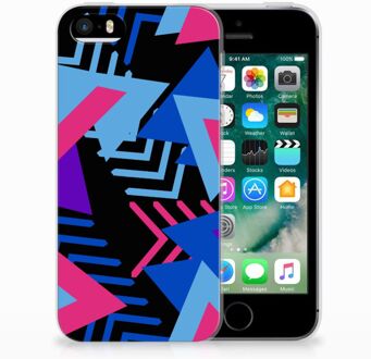 B2Ctelecom iPhone SE | 5S TPU Hoesje Design Funky Triangle