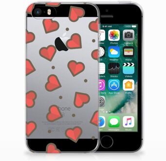 B2Ctelecom iPhone SE | 5S TPU Hoesje Design Hearts