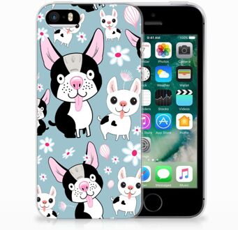 B2Ctelecom iPhone SE | 5S TPU Hoesje Design Hondjes