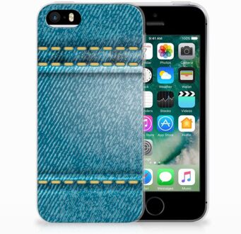 B2Ctelecom iPhone SE | 5S TPU Hoesje Design Jeans