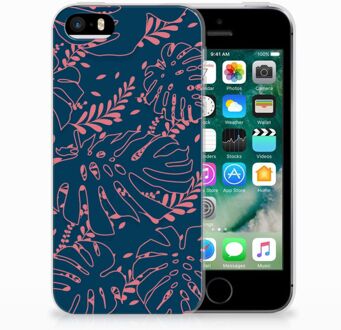 B2Ctelecom iPhone SE | 5S TPU Hoesje Design Palm Leaves