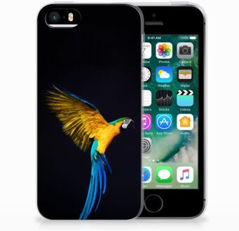 B2Ctelecom iPhone SE | 5S TPU Hoesje Design Papegaai