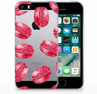 B2Ctelecom iPhone SE | 5S TPU Hoesje Design Pink Macarons