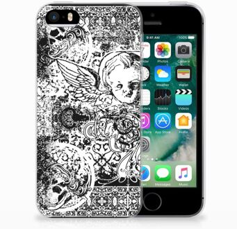 B2Ctelecom iPhone SE | 5S TPU Hoesje Design Skulls Angel