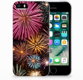 B2Ctelecom iPhone SE | 5S TPU Hoesje Design Vuurwerk